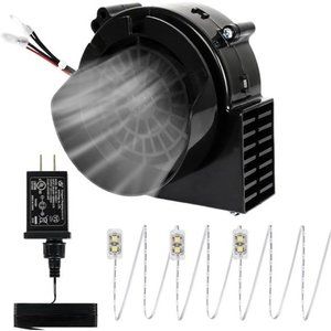 Replacement Air Blower, Inflatable Fan Motor with 1.25A Adapter and 3 LED Light